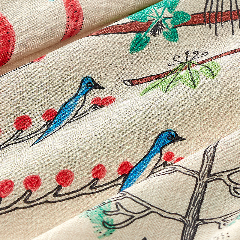 Xale 140 Cinq Forêts Primaires | Hermès Brasil